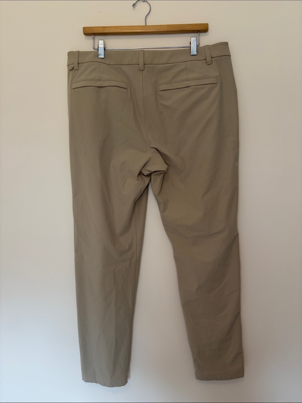 Lululemon Men’s ABC Slim Fit Trouser Warpstreme Size 36 Khaki - Picture 3 of 6